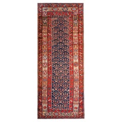 Ancien tapis persan kurde ancien 3' 11"" x 9' 7" 