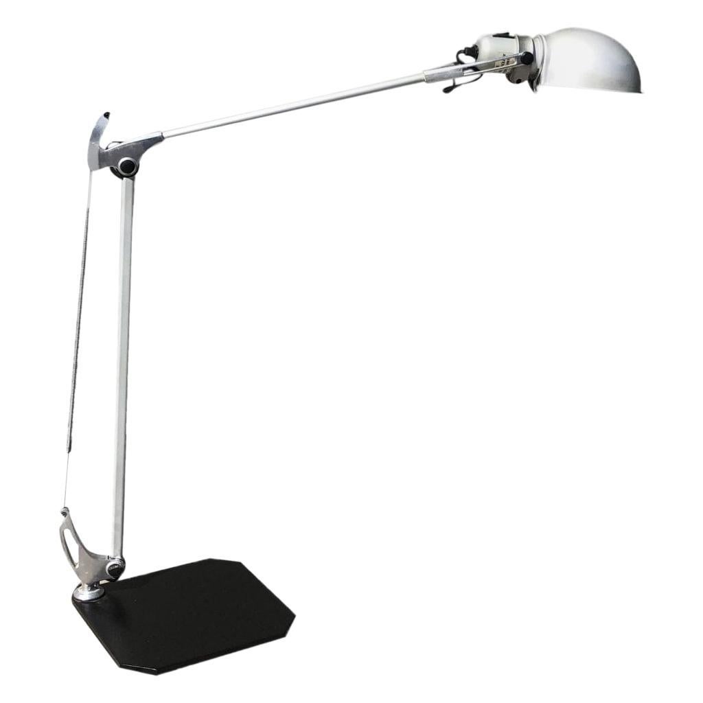 20th Century Grey Italian Artemide Table Lamp, Desk Light by Riccardo Blumer For Sale