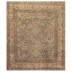 Antique Persian Meshad Handmade Wool Rug