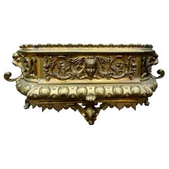 19th Century, French, Brass Jardinière or Planter