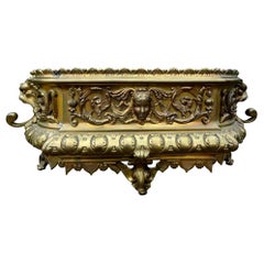 Antique 19th Century  French Brass Jardinière or Planter