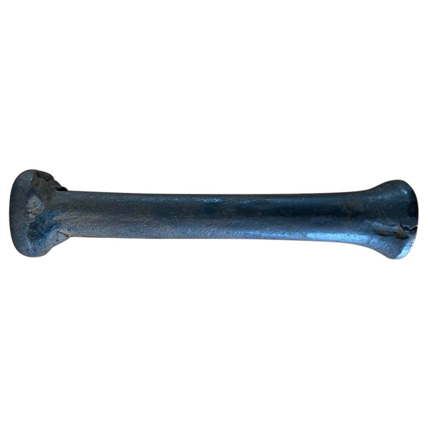 17th Century Norther European Wrought Iron Pestle, 8.5 Inches  For Sale