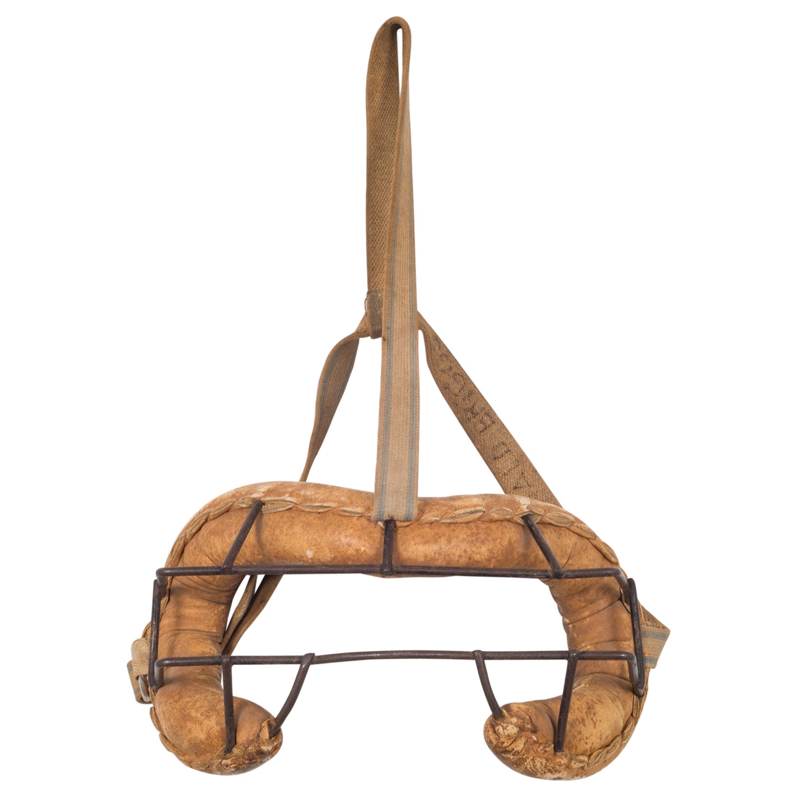 KenWel Leather Catcher's Mask, circa 1940 at 1stDibs