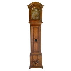 Late 18th C. Belgium Provincial Longcase Clock