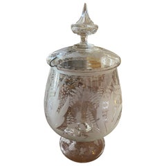 Antique English Wheel Cut Syllabub