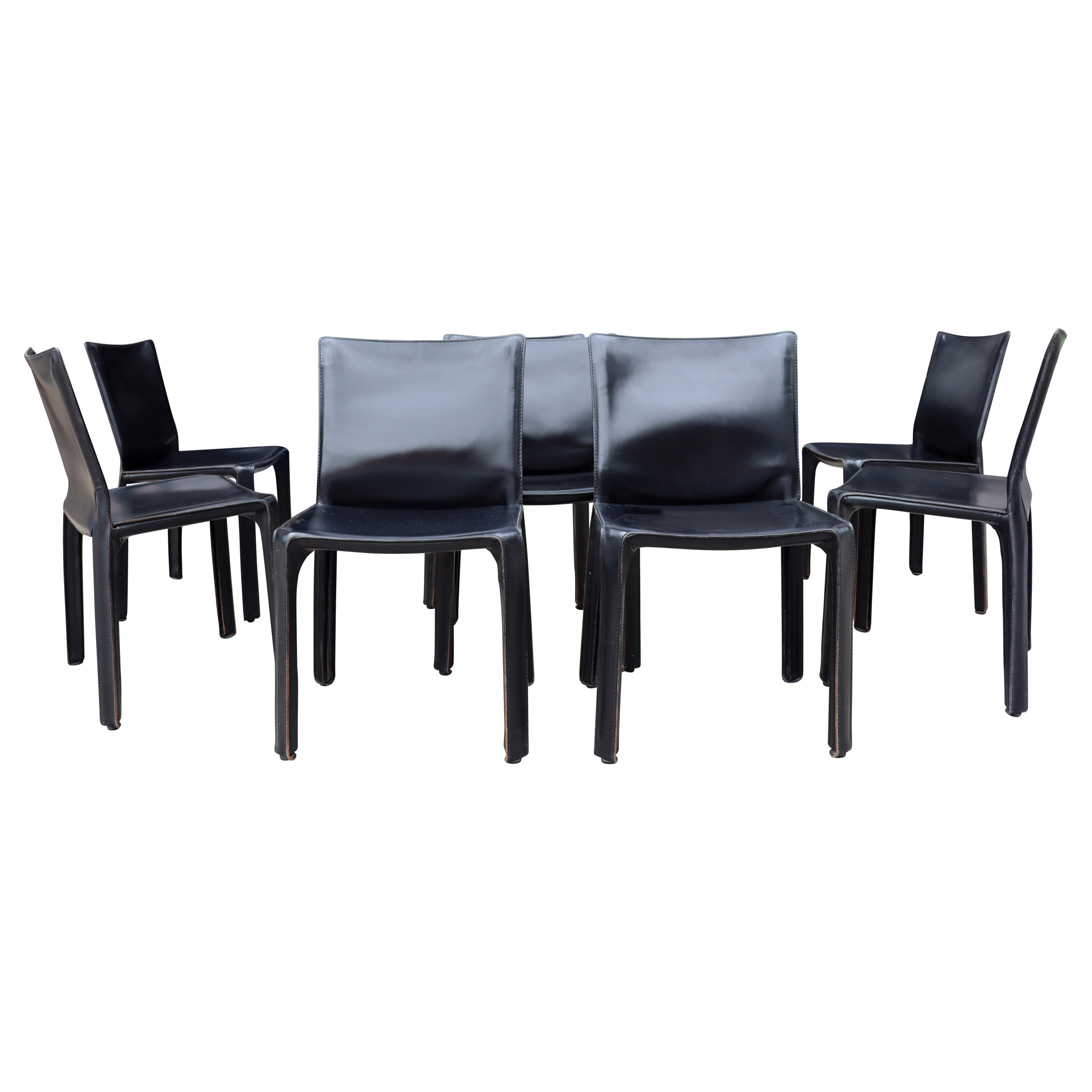Midcentury Cassina Cab Chairs by Mario Bellini