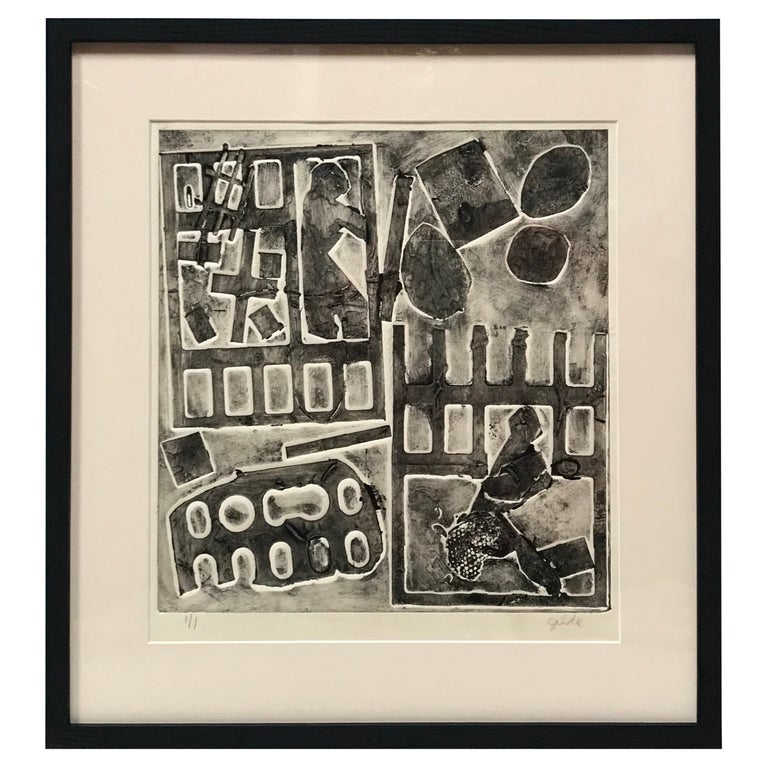 Embossed Etching Signed Goldie 2 For Sale at 1stDibs