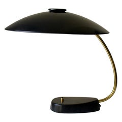 Large Black and Brass Desk Lamp by LBL, Germany, 1962