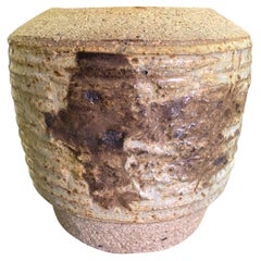 Vintage Don Reitz Signed Salt Fired Studio Ceramic Pottery Sculpture Vase