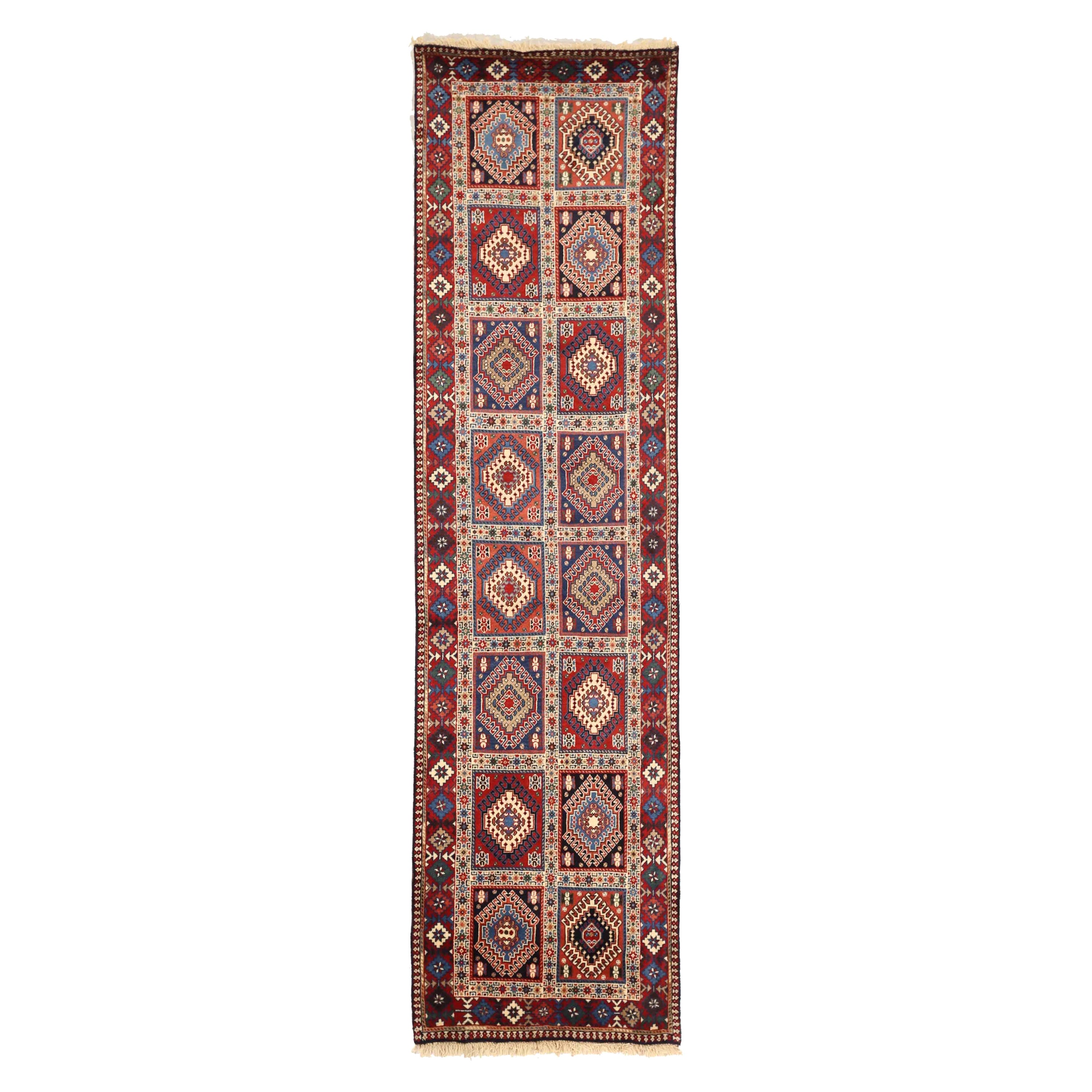 Antique Persian Runner Rug Shiraz Design