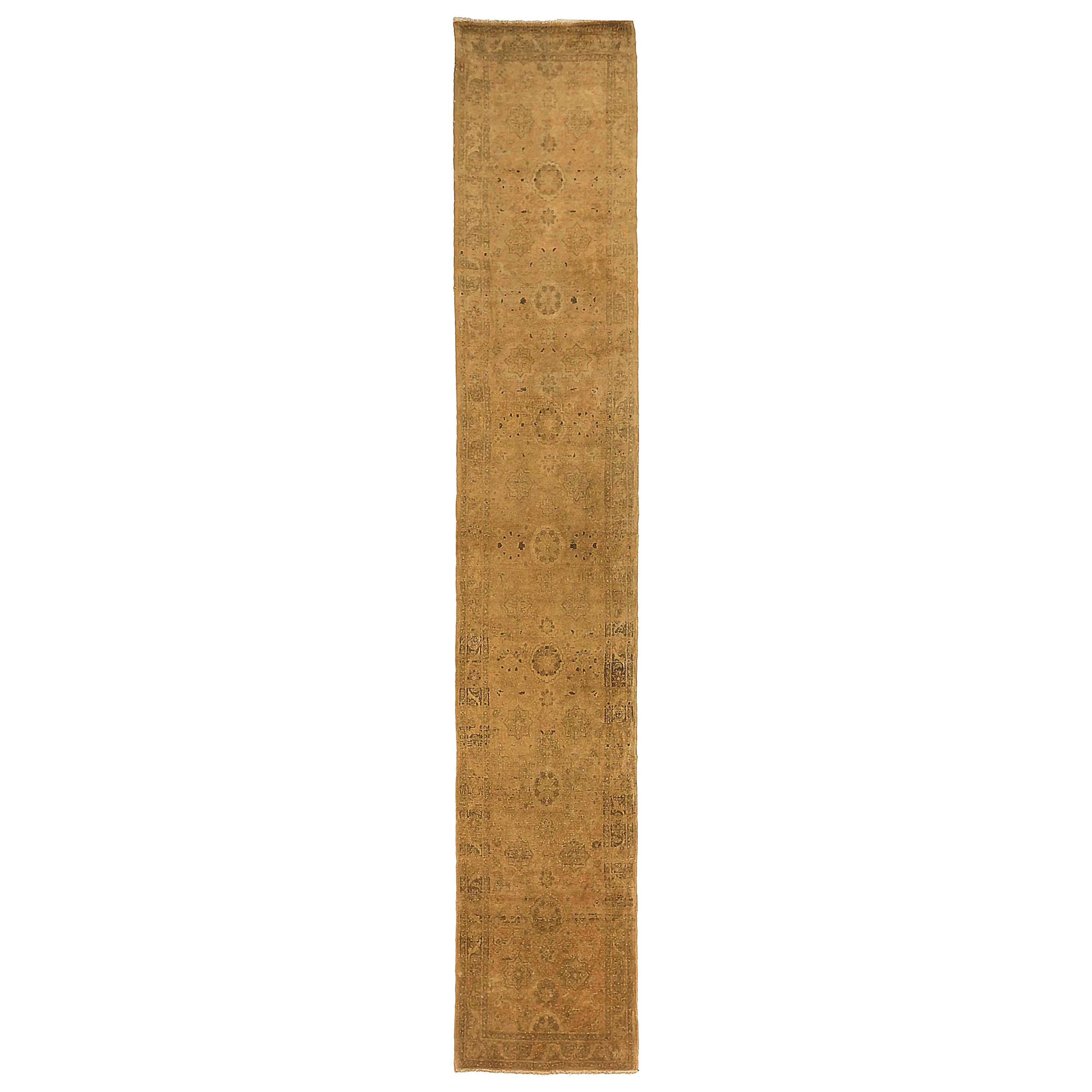 Tapis de couloir persan ancien à motif Malayer en vente