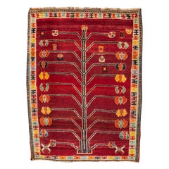 Vintage Kurdestan Carpet with Pomegranate