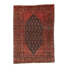 Rara alfombra oriental de Asia Central
