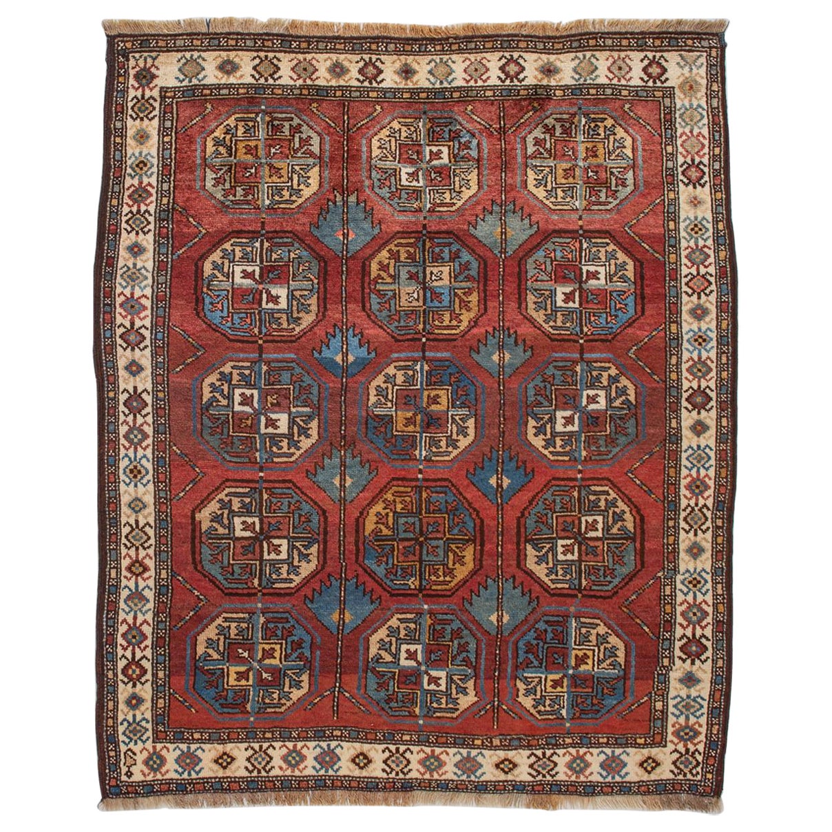 Armenischer Teppich aus Bokhara mit Bokhara-Design