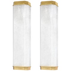 Group of Four HNP Rock Crystal Sconces by Phoenix