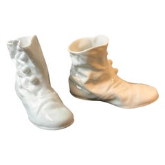 Pair of Ceramic Boots by Spin Ceramics