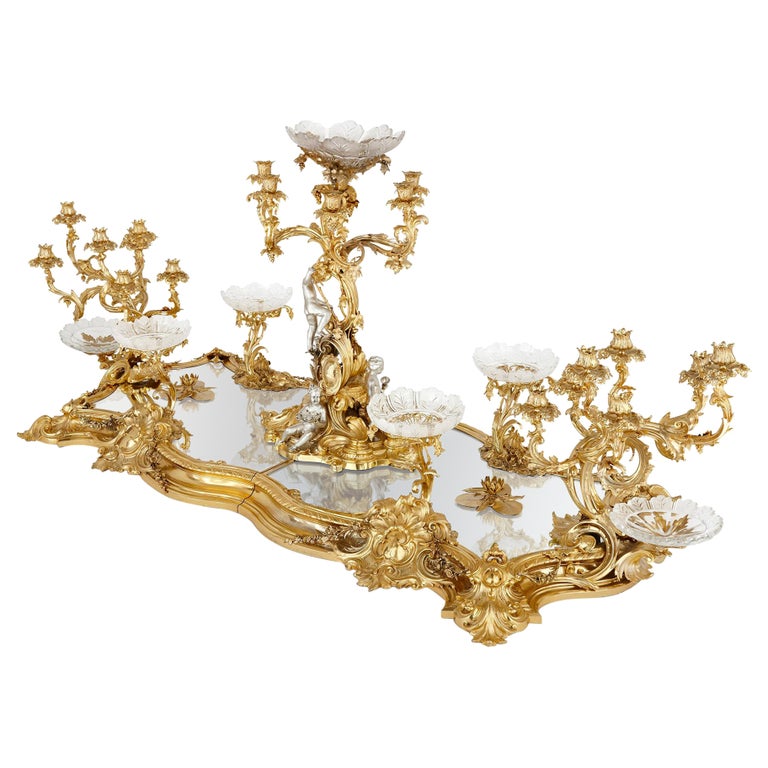 Antique Victorian Louis XIV Style Centrepiece by Barnard & Sons For Sale