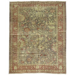 Zabihi Collection Gray Animal Motif Turkish Fine Sivas Rug
