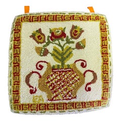 Evelyn Ackerman ERA, signierter gewebter Wandteppich mit Blumenmuster, Mid-Century Modern