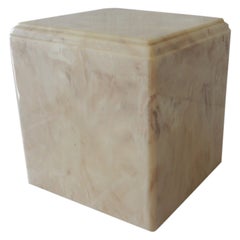 Square Vintage Marble Plinth Display Pedestal