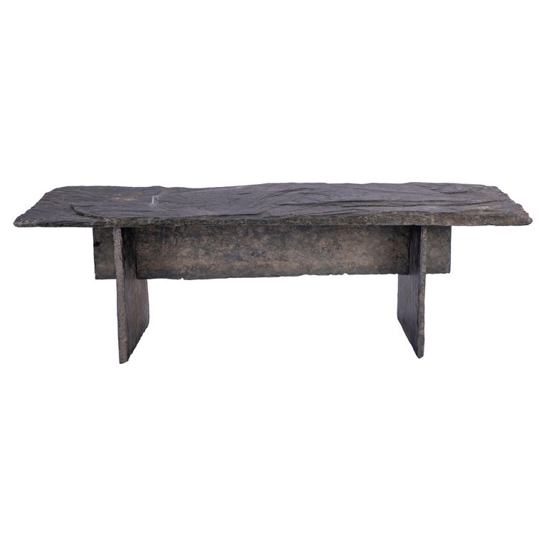 Slate Coffee Table For Sale at 1stDibs slate coffe table