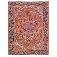 Antique 1920s Persian Heriz Carpet ( 9' x 11' 11" - 275 x 363 cm )