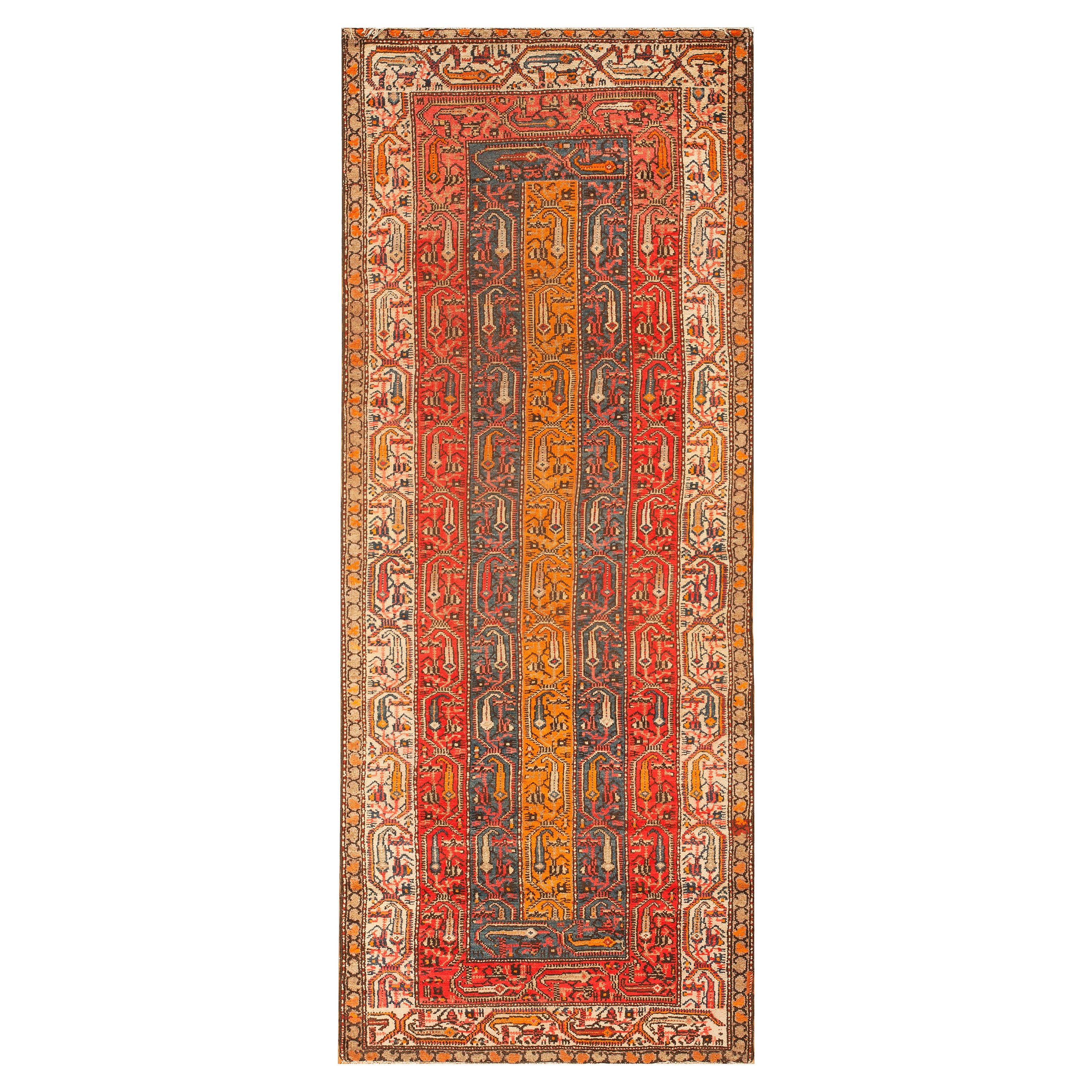 Antique Persian Hamadan Rug 3' 8" x 9' 0" For Sale
