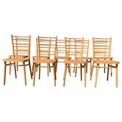Bellissimo set di sedie da pranzo in legno di Bentwood, nello stile di Thonet