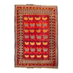 Vintage Nomadic Kurdestan Carpet or Rug