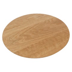 Custom Small Round Serving Board in Oak by Adesso Imports