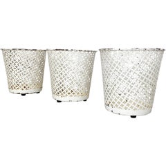 Used Set of Three Flower Pot Plant Stands Vases by Mathieu Mategot Attr., France 1950