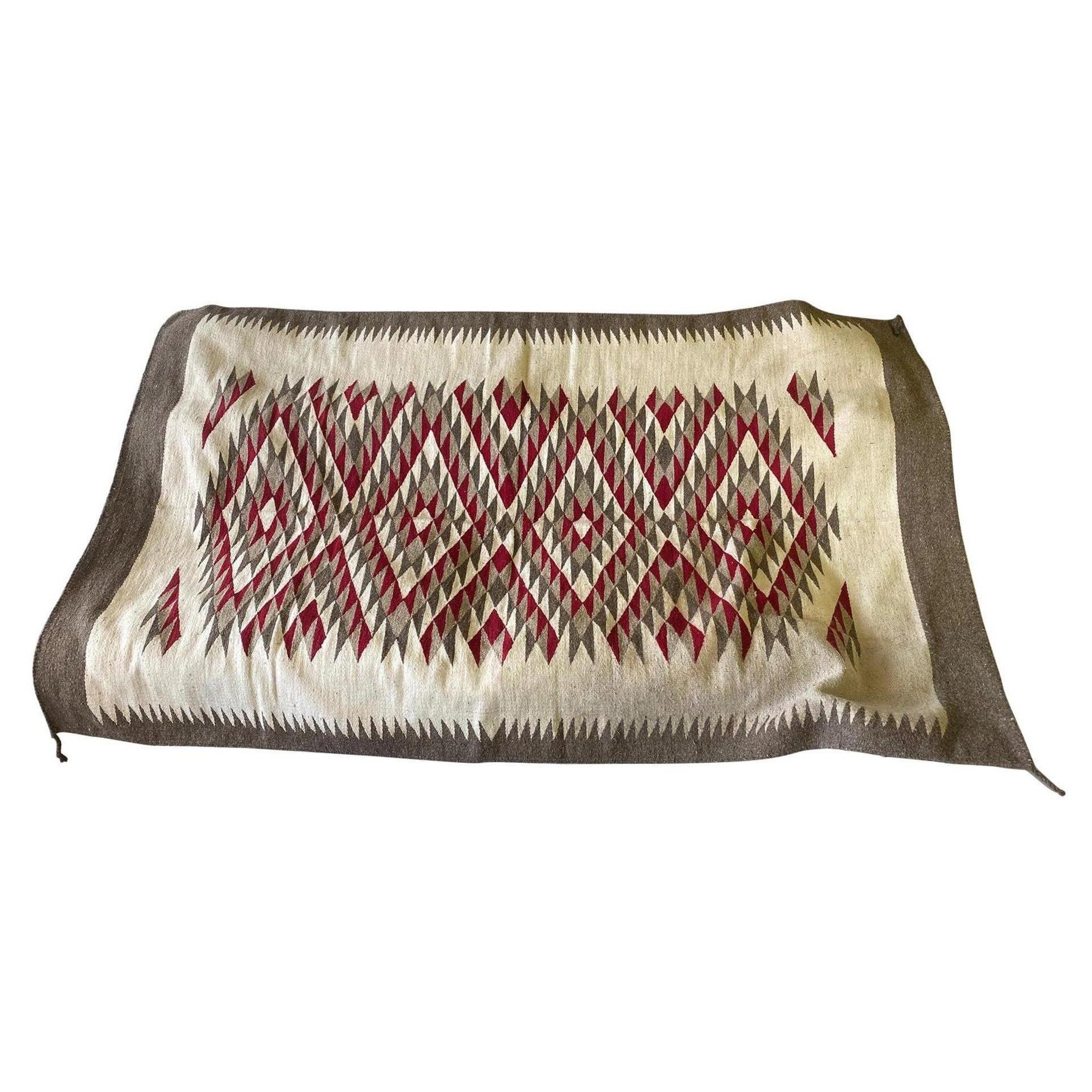 Native American Navajo Handwoven Rug Blanket at 1stDibs