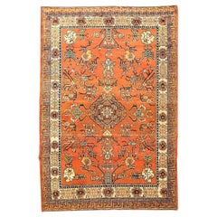 Tapis Samarkand en laine fait à la main du 20ème siècle, design Kothan, vers 1900