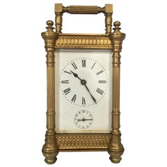 19th Century French Alarm Carriage Clock