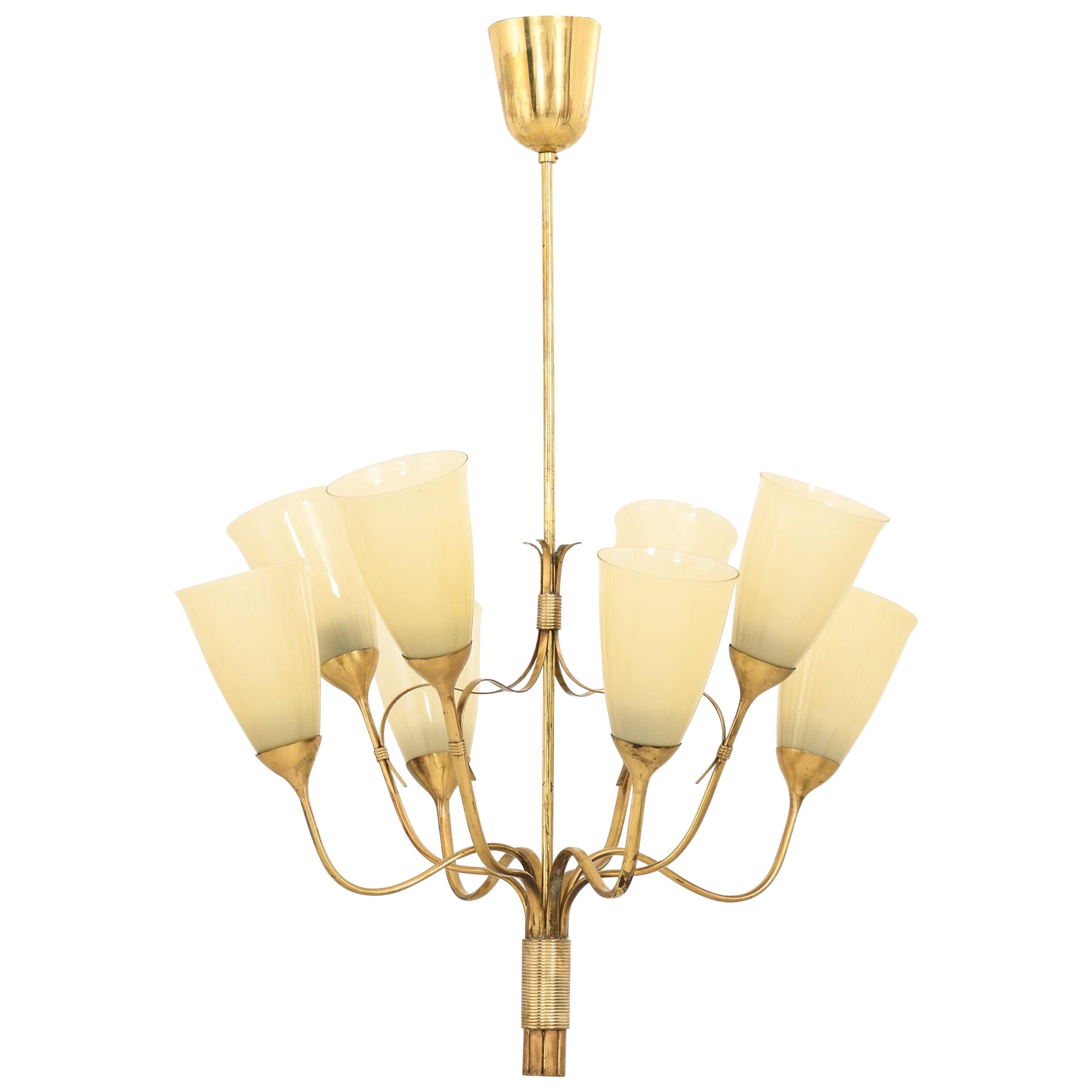 Paavo Tynell Ceiling Lamp Model 9007/8 Produced by Idman For Sale