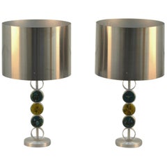 Pair of Large Table Lamps by RAAK 1970's Attributed to Nanny Still