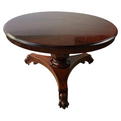 19th Century Victorian Tilt-Top Center or Dining Table, Cuban Mahogany 