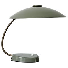 Used Large Grey Desk Lamp with Brass Details by LBL, Germany, 1950s