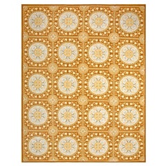 Contemporary Handwoven Wool Needlepoint Flat Weave Carpet ( 9' x 12' -275 x 366)