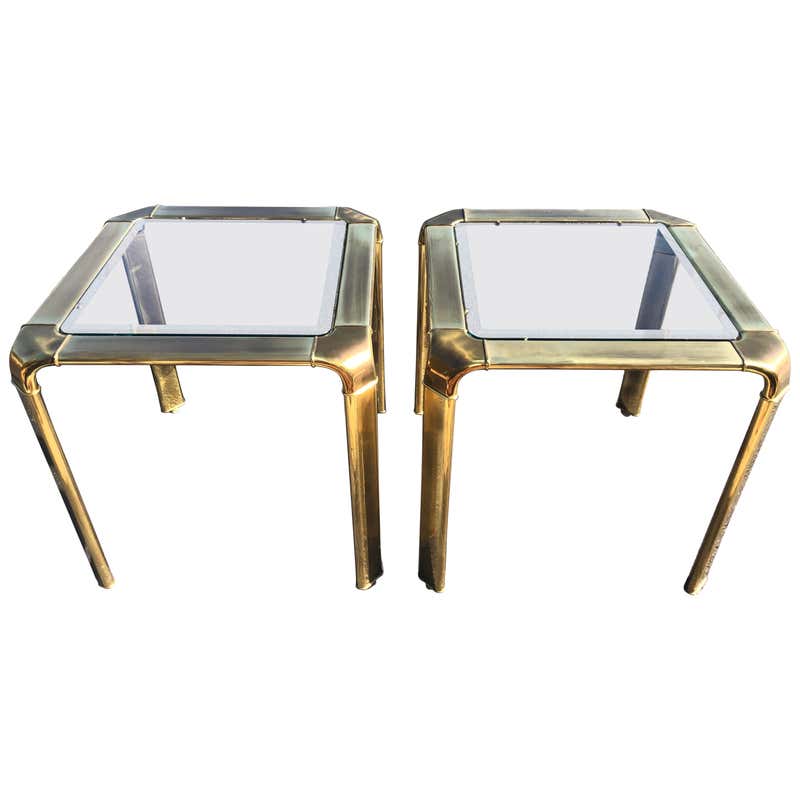 Abstract Glass Waterfall Table at 1stDibs