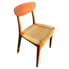 Vintage Mid Century Rope Chair with Teak Wood