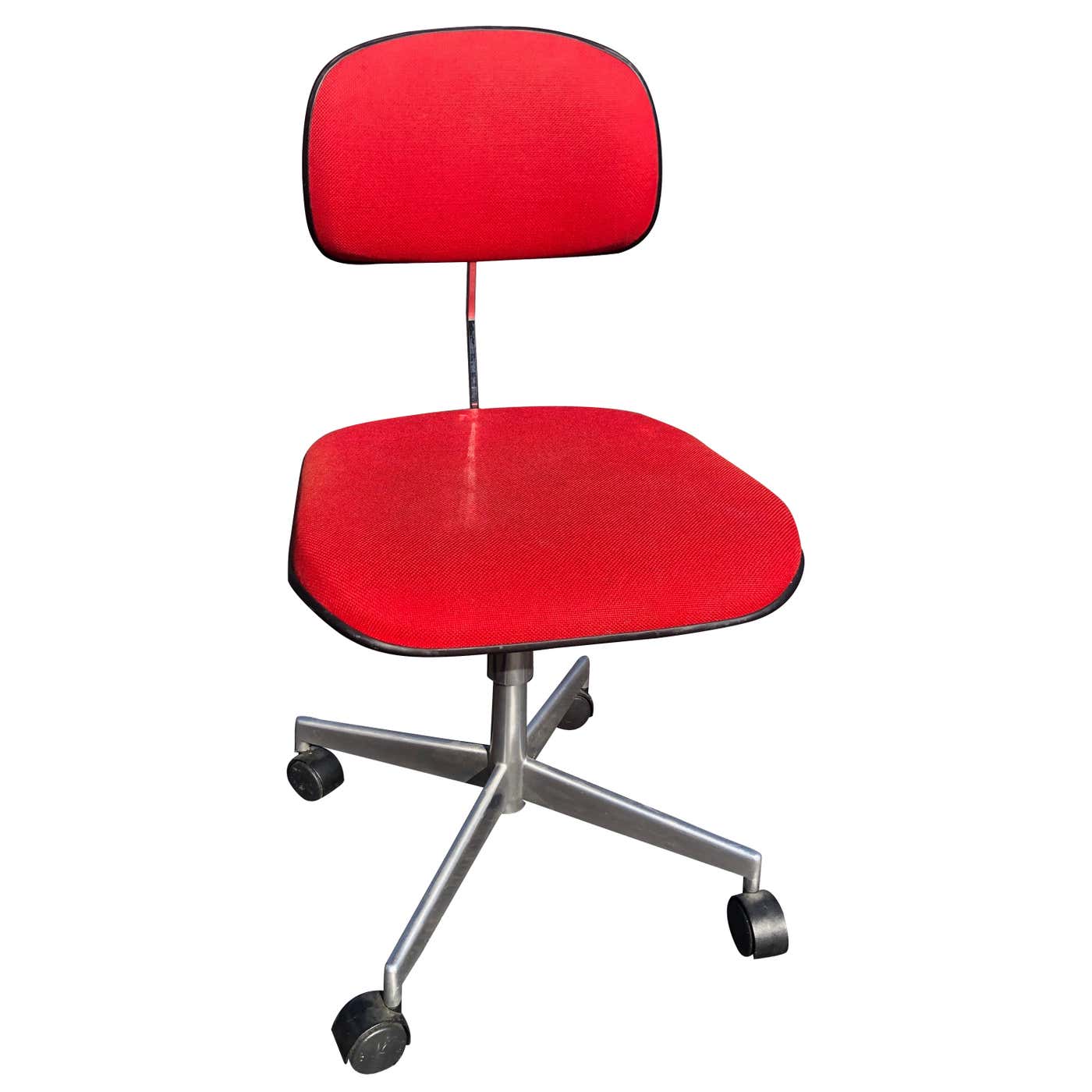 Mid Century Red Task Chair by LaBofa at 1stDibs | labofa office chair