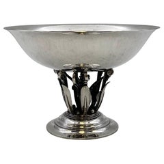 Georg Jensen by Rohde Sterling Silver Footed Centerpiece Bowl in Pattern 171