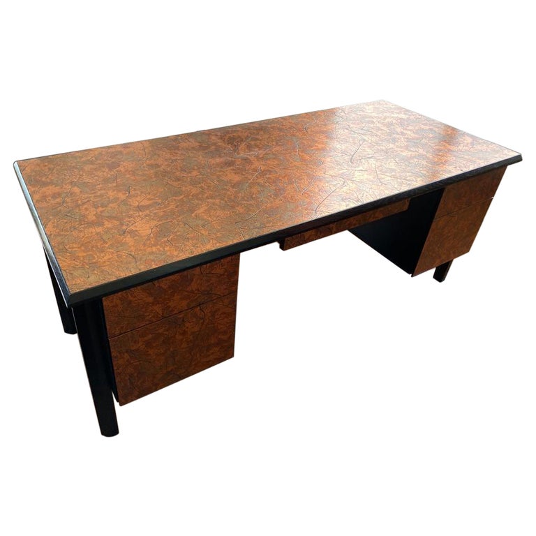 MidCentury Modern Custom Laminated Desk For Sale at 1stDibs