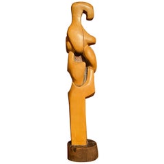 Abstract Wood Sculpture, France 1970's