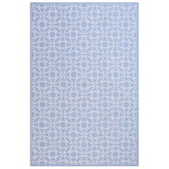 Contemporary Handwoven Needlepoint Flat Weave Carpet (6' x 9' 183 x 274 cm)
