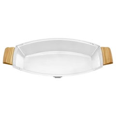 20th Century Art Deco Sterling Silver Bread Dish