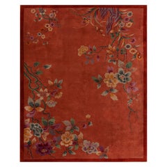 Chinesischer Art-Déco-Teppich aus den 1920er Jahren ( 8' x 9' 6"" - 245 x 290 cm)