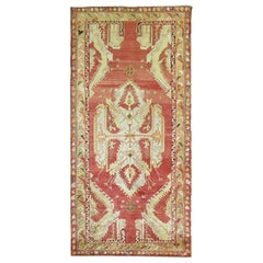 Colección Zabihi Alfombra Anatolia Turca Oushak Rojo Antiguo