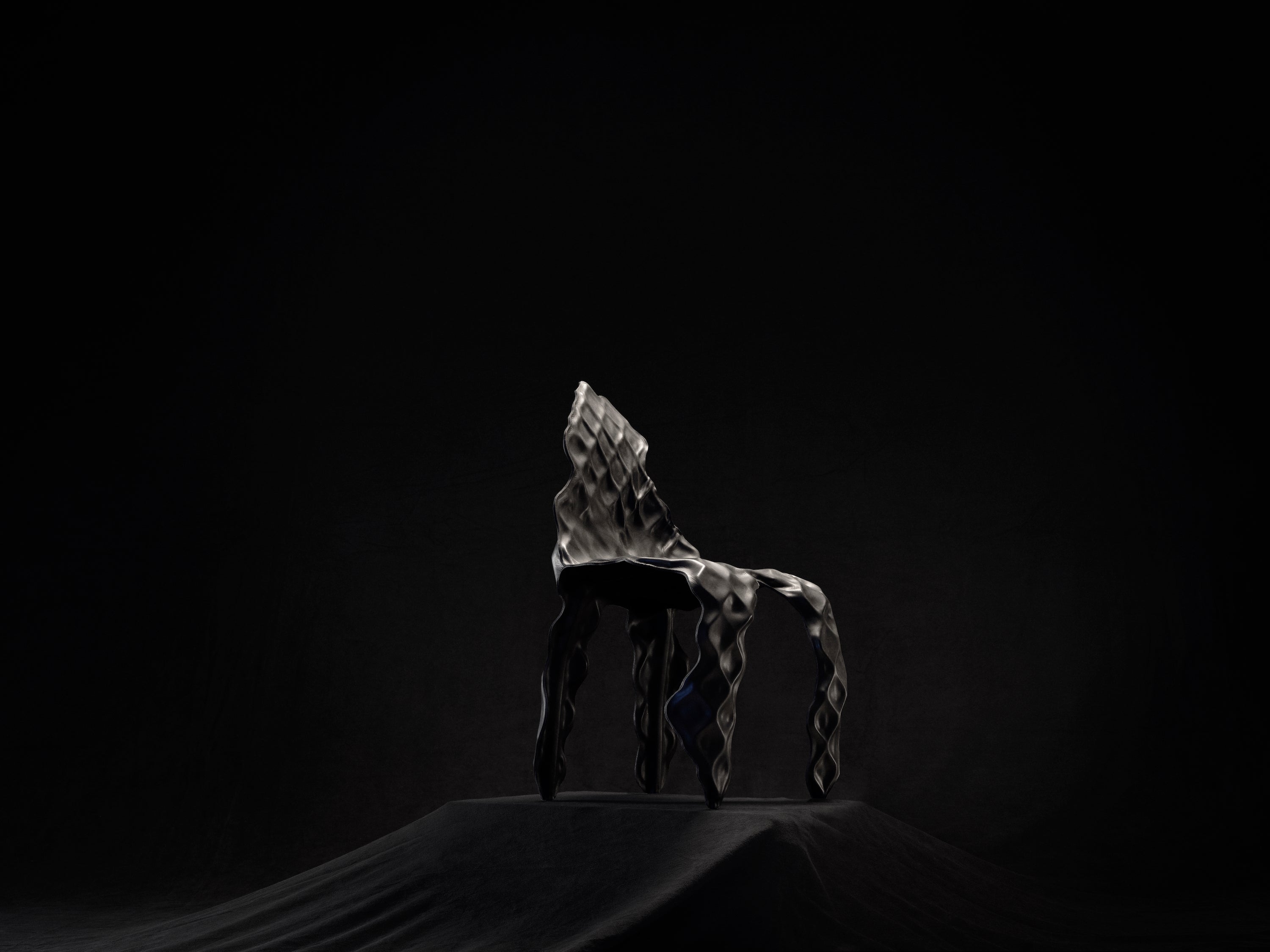 Ngumu Janka Warnti Chair, Black, by Trent Jansen & Johnny Nargoodah For Sale